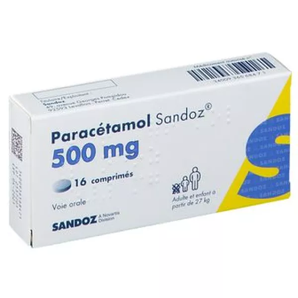 Boite Comprimé Paracétamol 500mg